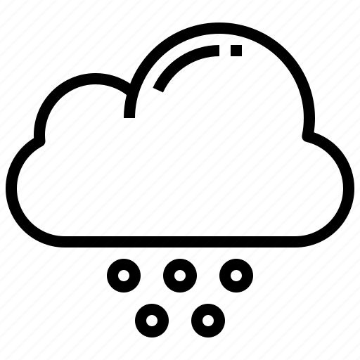 Hail, hailing, cloudy, weather, cloud icon - Download on Iconfinder