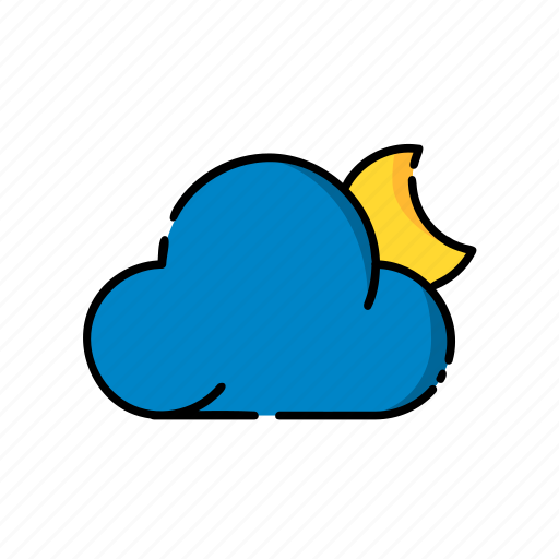 Cloud, moon, night, rain, snow, sun, weather icon - Download on Iconfinder