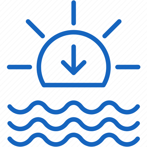 Down, set, sun, weather icon - Download on Iconfinder