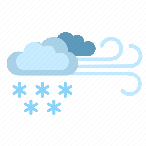 Clouds, condition, snow, weather, wind icon - Download on Iconfinder