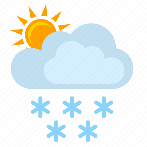 Clouds, snow, sunny, winter icon - Download on Iconfinder