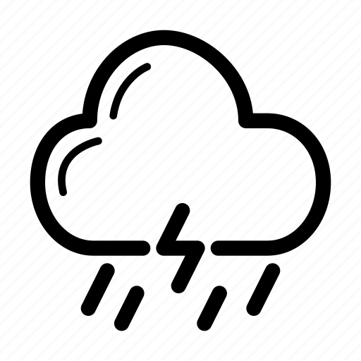 Cloud, forecast, lighting, rain, weather icon - Download on Iconfinder
