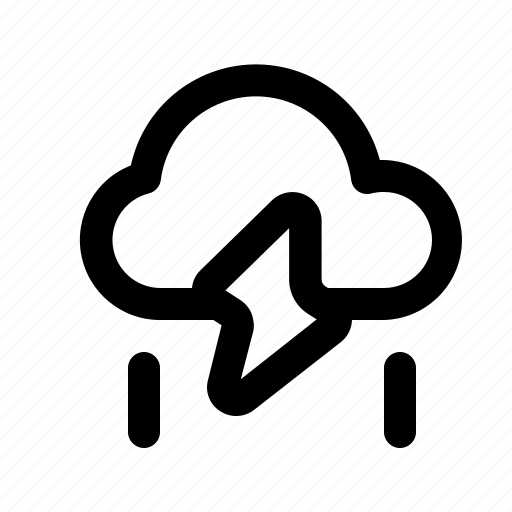 Cloud, forecast, heavy rain, storm, weather icon - Download on Iconfinder