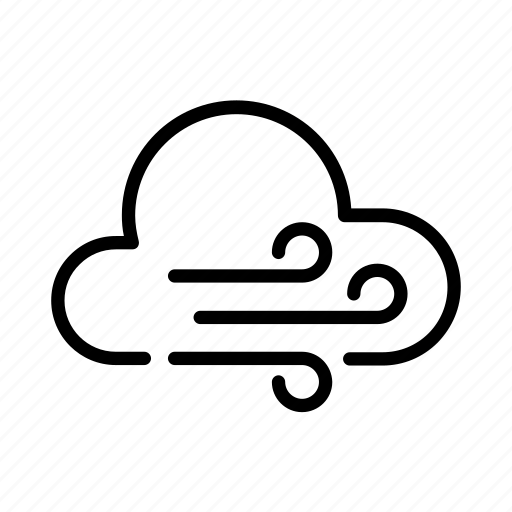 Weather, forecast, windy, wind, cloudy, cloud, storm icon - Download on Iconfinder