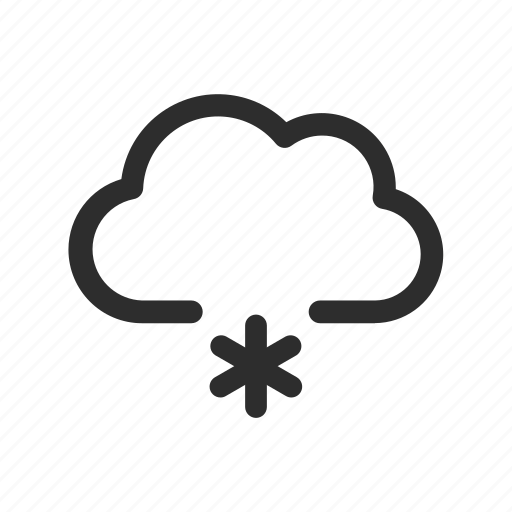 Snow, weather, forecast, cloud, precipitation, snowfall icon - Download on Iconfinder