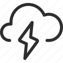 25px, cloud, iconspace, thunderbolt