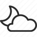 25px, cloud, iconspace, night