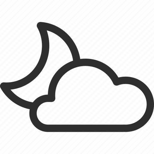 25px, cloud, iconspace, night icon - Download on Iconfinder