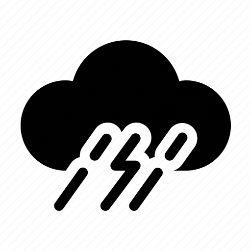 Cloud, forecast, rainy, storm, weather icon icon - Download on Iconfinder