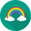 rainbow, cloud, colorful, nature, sky, vision, weather 