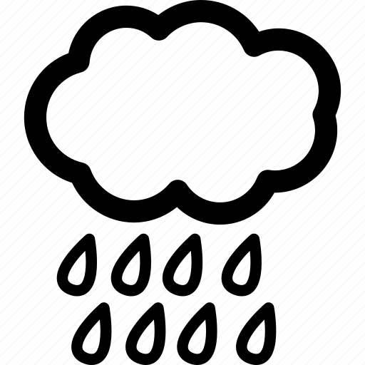 Cloud, rain, weather, clear, clouds, cloudy, drop icon - Download on Iconfinder