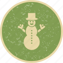 snow man, winter, snowman