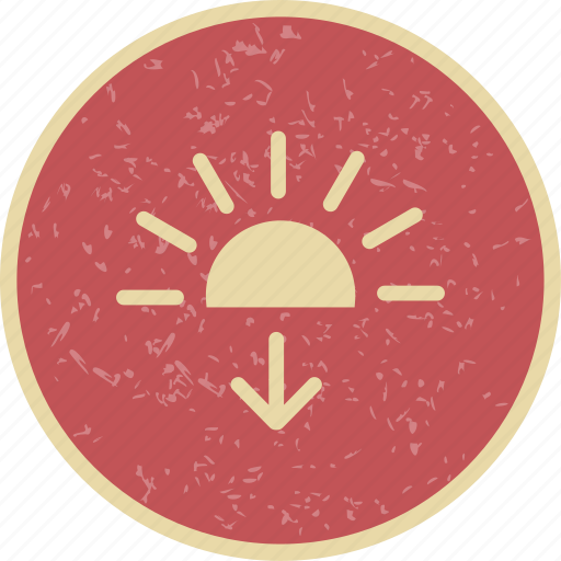 Evening, sun down, sunset icon - Download on Iconfinder