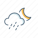 cloud, ui, weather, forecast, moon, rain