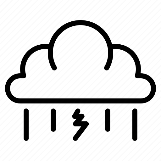 Forecast, rain, storm, thunderstorm, weather icon - Download on Iconfinder