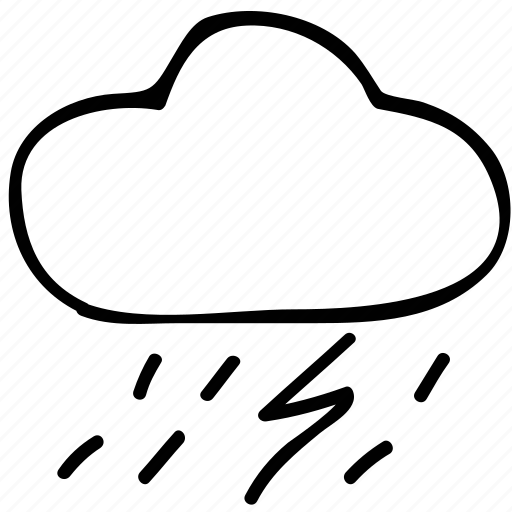 Rain, thunder, forecast, weather icon - Download on Iconfinder