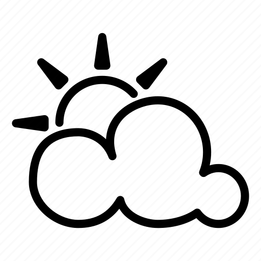 Cloudy, sunny, weather, cloud, sun icon - Download on Iconfinder