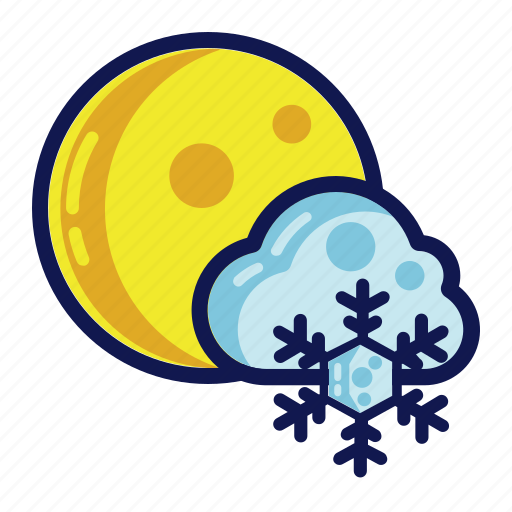 Night, snow, weather, winter icon - Download on Iconfinder