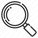find, glass, magnifier, magnifying, search, web, zoom
