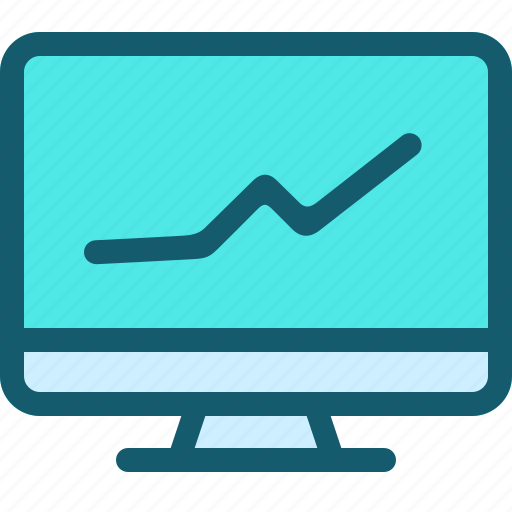 Diagram, monitoring, presentation, statistics icon - Download on Iconfinder
