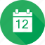 calendar, date, event, green 