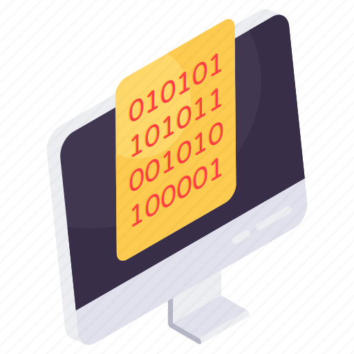 Binary data, binary code, digital code, online coding, numeric code icon - Download on Iconfinder