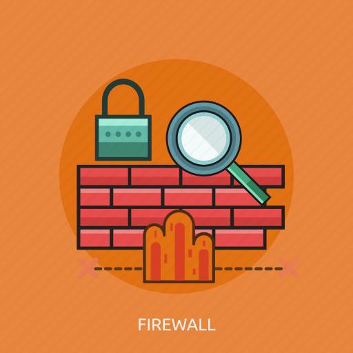 Firewall, magnifier, protection, security icon - Download on Iconfinder