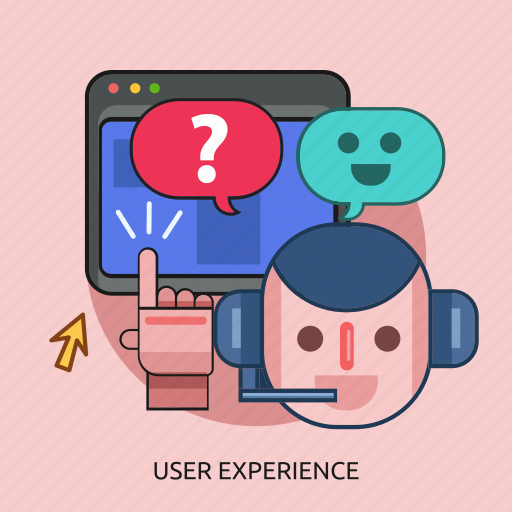 Chat, computer, cursor, headphone, user experiece icon - Download on Iconfinder