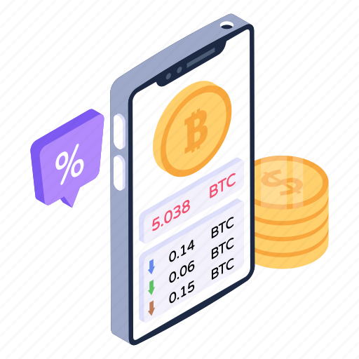 Mobile bitcoin, mobile crypto, mobile cryptocurrency, digital money, mobile btc icon - Download on Iconfinder