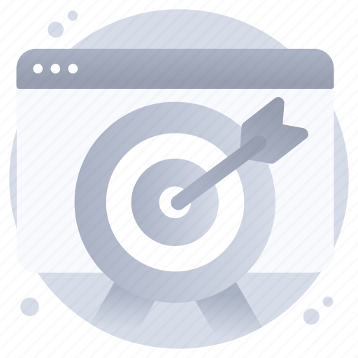 Web target, web goal, website purpose, website objective, website aim icon - Download on Iconfinder