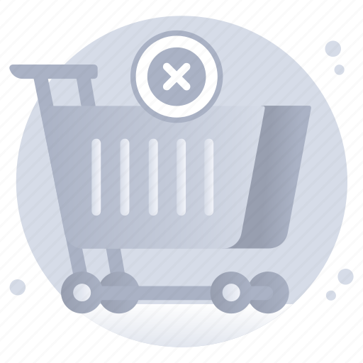 Cancel shopping, empty cart, empty trolley, ecommerce, delete from cart icon - Download on Iconfinder