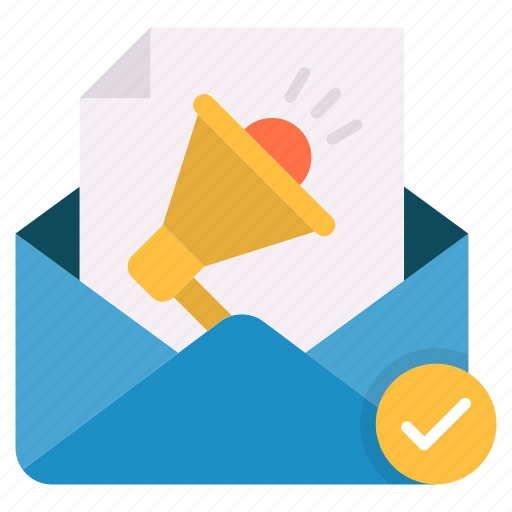 Email, envelope, letter, mail, marketing, megaphone, promotion icon - Download on Iconfinder