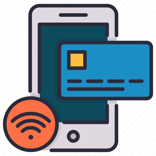 Payment, wireless, contactless, mobile, signal, connection, phone icon - Download on Iconfinder