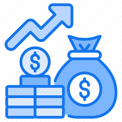 Cash, coin, finance, growth, increase, money, revenue icon - Download on Iconfinder