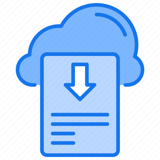 Cloud, down, download, storage, letter icon - Download on Iconfinder