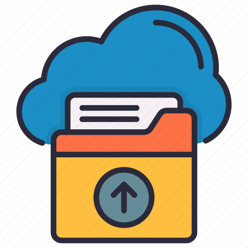 Files, folder, share, upload, cloud icon - Download on Iconfinder