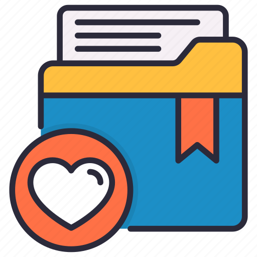 Bookmark, favourite, folder, heart icon - Download on Iconfinder