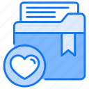 bookmark, favourite, folder, heart