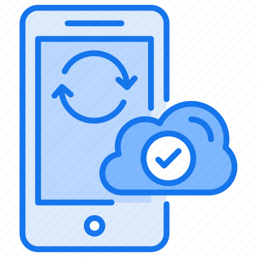 Cloud, data, exchange, smartphone, sync, transfer icon - Download on Iconfinder