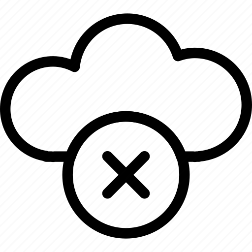 Delete, cancel, cloud, error icon - Download on Iconfinder