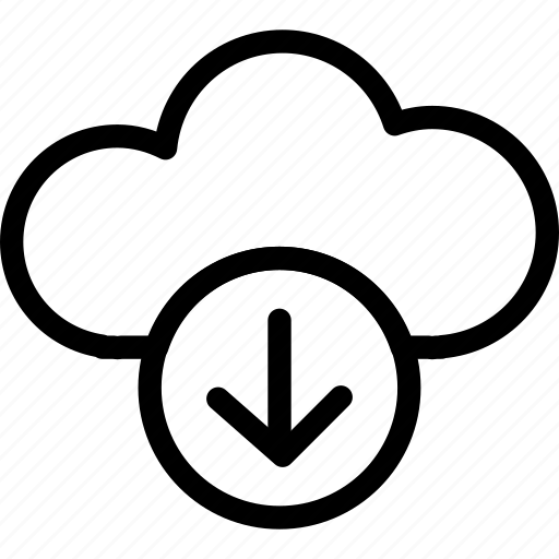 Clouds, down, download, downloading icon - Download on Iconfinder