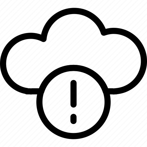 Attention, cloud, error, internet problem icon - Download on Iconfinder