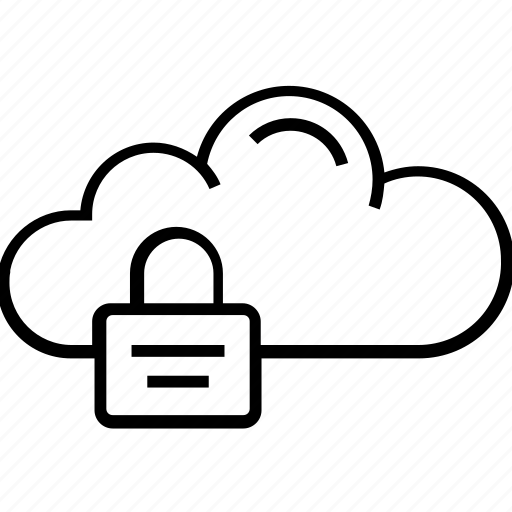 Cloud, data, local data cloud, lock, storage icon - Download on Iconfinder