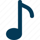 eighth note, music, music node, music note, quaver