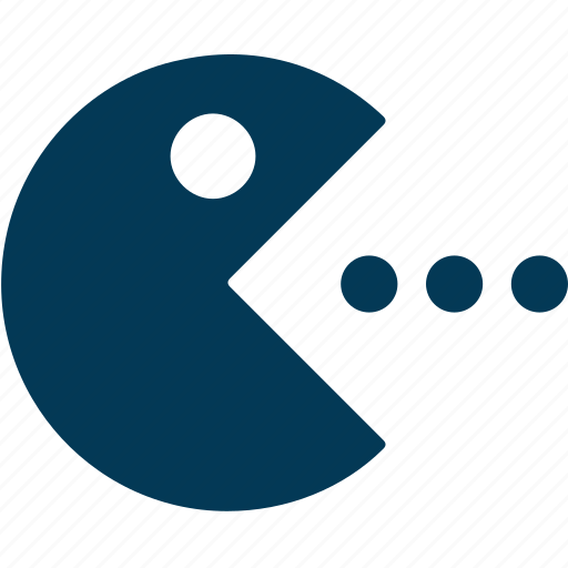 blue pac man logo