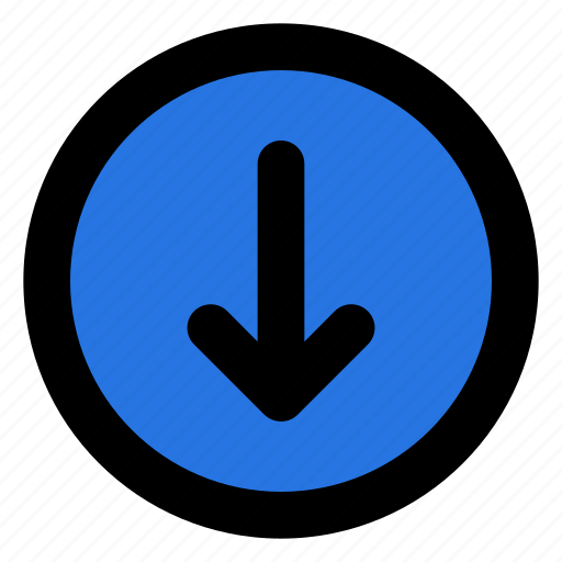 Download, down, arrow, circle, file, document icon - Download on Iconfinder