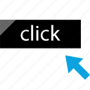 arrow, click, online, web