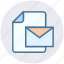 document, envelope, file, letter, mail, message, page 