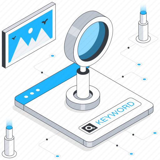 Keyword, search, seo, glass, magnifying, zoom icon - Download on Iconfinder