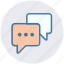 chat, comments, conversation, messages, sms, talk, texts 